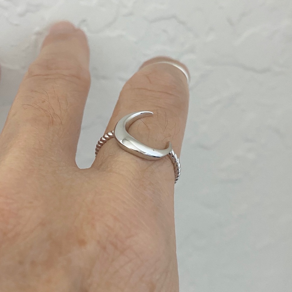 🌙TOP SELLER🌙 Sterling Silver Crescent Moon Ring - Picture 11 of 15